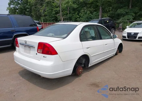 2002 Honda Civic Ex z USA, uszkodzony, nr VIN 1HGES26752L034051